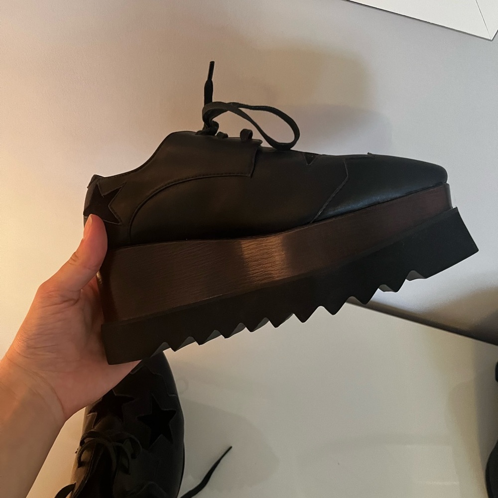 SOLD!!!! Stella McCartney Black Elyse Platform Oxford - Picture 5 of 10